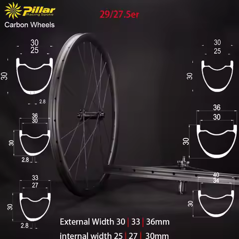 1280g MTB Carbon Wheelset 29er/27.5er Ratchet System 36T Spokes 28H M370 Hub ‌Mullet‌ Mountain Bike 
