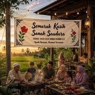 BANNER KLASIK KAIN BELACU (JAWI/RUMI) 6'X3'