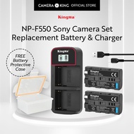 [KingMa] NP-F550 Replacement Battery / Set / LCD Dual Charger for Sony Cameras using NPF550 / F550 B