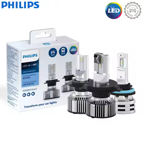 Philips Ultinon Essential G2 LED H4 H7 H11 Car Headlight H1 H8 H16 HB3 HB4 HIR2 Auto Retrofit High L