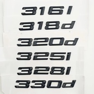 3d Chrome Letters For Car Trunk Emblem Badge BMW 318i 325i 328i 330i 330d 320i 320d E90 E46 F30 E36 