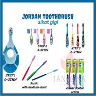 Jordan Children's Toothbrush / Jordan Toothbrush / Step 1 / Step 2 / Step 3 / Adult