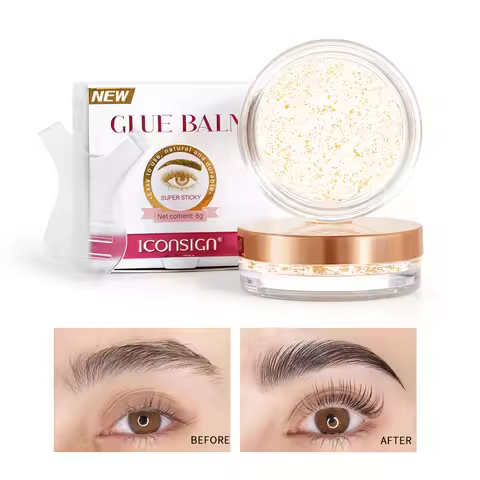 ICONSIGN Glue Balm For Lash Lifting Fast Fixing Shape Brow and Lashe Lift Waterproof Wax Beauty 24K 
