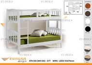 EUREKA 03 Double Decker Single/ Super Single Bed Frame / Katil Kayu 2 Tingkat (Deliver & Installatio