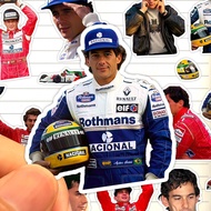 Ayrton Senna F1 Racing Sticker Decals (25-Pack)
