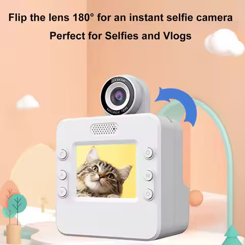 Print Camera Kids Printing Camera Kids Print Camera 1080P Portable Thermal Printing Camera with 2.4-