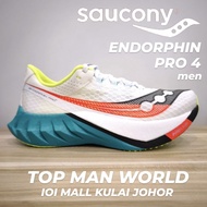 Saucony Endorphin PRO 4 men / WHITE MUTANT / FULL CARBON PLATE RUNNING SHOE