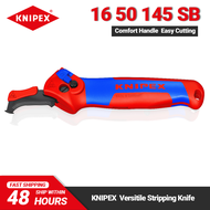 KNIPEX Tools 16 50 145 SB Stripping Knife with Guide Shoe 120Grams Ergonomic Design Comfortable Hand