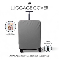 ART B65Y MIKA SUITcase PROTECTIVE COVER FULL ELASTIC STRETCH FABRIC CENTER ZIPPER OPENING LUGGAGE CO