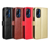 Suitable for HTC U24 Pro 5G Phone Case HTC U24Pro Phone Leather Case Flip Crazy Horse Pattern Card L