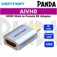 Vention HDMI Male to Female 8K Adapter 8K@60Hz/4K@120Hz, Gray Aluminium (AIVH0)