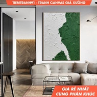 Wall painting, Large Green 3D Minimalist Painting Green Textured Painting Green Abstract Painting Gr