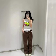 Ganni Heart Logo Print Slim-fit Sling Top