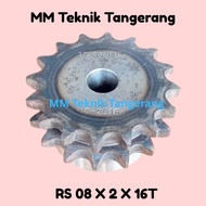 Sprocket RS 08 x 2 x 16 T Gear RS 08-2x16T Double Chain Gear Z 16T 16 T RS08 -2B16 08x2x16T 08-2 typ