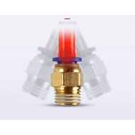 <YZ>Pneumatic Fitting 4/6/8/10mm Bspt 1/8'' 1/4'' 3/8'' 1/2" Brass Fitting Inner Straight Push