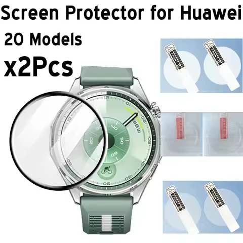 2PCS Tempered Glass Film for Huawei Watch Fit 4 Pro GT6 GT5 GT4 GT3 Pro Screen Protector Anti-scratc