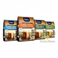 Owl White Coffee 3in1 Tarik Original Hazelnut Coconut Sugar Less Sugar 540gr