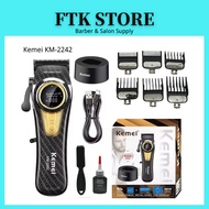 Kemei 2242 Cordless Hair Clipper Barber Electric Hair Rechargeable Fade Hair cutters Cutting Machine