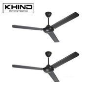 KHIND CF618W CF611A 3blade WHITE Ceiling Fan / Kipas Siling KHIND CF618B BLACK (SINGLE UNIT/TWIN PAC
