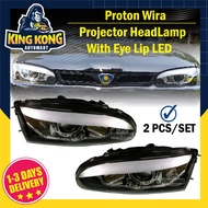 Proton Wira/Satria/Putra Projector Headlamp With Eyelip LED Projector Glass Eyelip LED