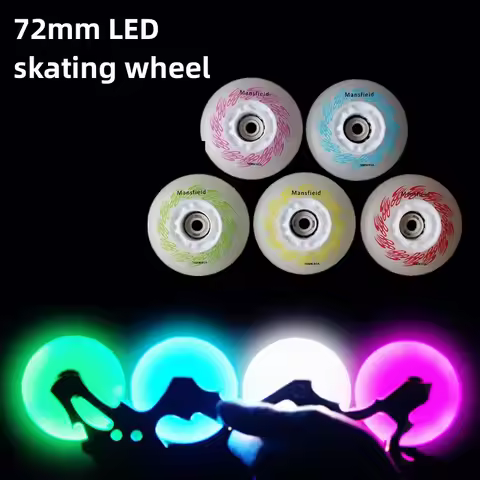 72mm 76mm 80mm LED wheel with Flash Shine roller skates 85A LED flash shining Inline skates wheel Wh