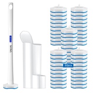 Disposable Toilet Brush, Toilet Bowl Cleaner Brush with 50PCS Toilet Brush Refills, Toilet Cleaner R