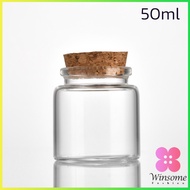 Winsome ขวดแก้ว มีฝาไม้ขวดแก้ว 50ml 60ml Glass bottle