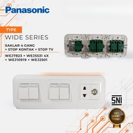Panasonic Combination Switch WEJ 2 x 5581W + WEJ 2 x 5531W + WEJ 10919W + WEJ 2501W White