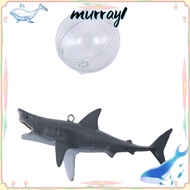 MURRAY1 2 Sets Aquarium Ornament, Cute Floating Fish Tank Decorations, for Fish Tank, Aquarium Sharks with Ball and Line PVC Aquarium Accessories