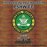 Li-030 PSHW FC Patch Embroidered Indonesian League Ligina jersey logo Emblem - 7cm - Embrio Patch Em