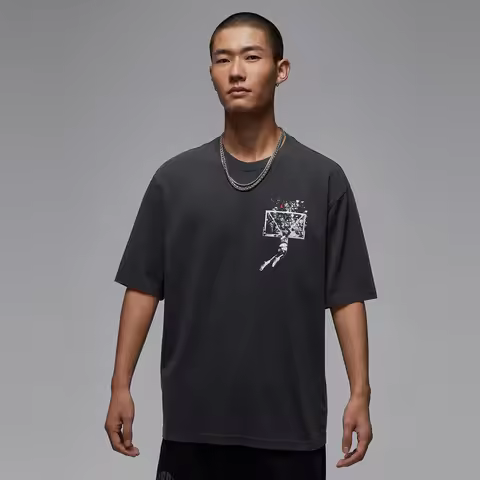 Nike 2025 Men's AS M J BRK SBB OVSZ GFX SS CRW Knitted T-shirt IB3298-045