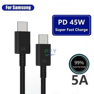 Samsung Fast Charging Data Cable Type-c to Type-c 5A 45W For Samsung Galaxy S20 S22 S23 S24 S25 Ultr