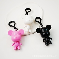 Three-Dimensional Violent Fluid Bear Keychain Handmade diy Fluid Bear Creative Bag Pendant Pendant P