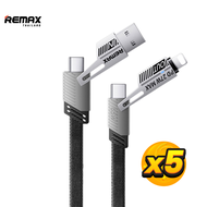 Remax Cable 2 in 2 (RC-C189) - สายชาร์จ 4 หัว USB / Type-C / L ชาร์จเร็ว 65W