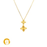 Orient Jewellers 916 Gold Harmony Clover Necklace