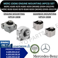 MERC (OEM) ENGINE, GEARBOX MOUNTING (SET) (4PCS) FOR MERC A160 A170 A180 A200 [W169] / B150 B160 B17