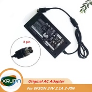 Original 24V 2A/2.1A 3pin AC Adapter Charger for Epson TM-T88 TM-T88IV TM-T88III TM-T88V TM-T88II PS
