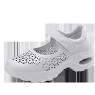 White Wedge Shoes - Comfortable Nursing Shoes for Warm Seasons