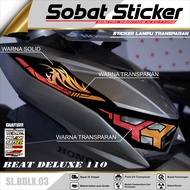 Stiker Variasi Lampu Alis Motor BEAT DELUXE KEKINIAN SB Free Sticker Vol. 3