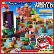 Gift TNT Box My World Magic Magnetic Block Set Multi functional Magnetic Block Children Puzzle Toy B