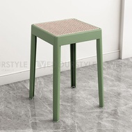 Vedourstyle Nordic Rattan Chair PP Chair Plastic Chair Backrest Chair Restaurant Dining Chair Minima