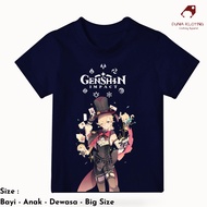 Baju Kaos T-Shirt ANIME GENSHIN IMPACT LYNEY Bayi Anak Dewasa BIG SIZE