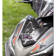 CODE M6U9 TITANIUM AEROX 155 NUMBER PLATE BREKET BOLT 2 SEEDS