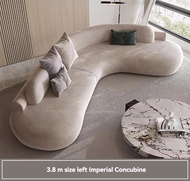 โซฟา Curved sofa Frosted cloth Alien couch villa living room modern