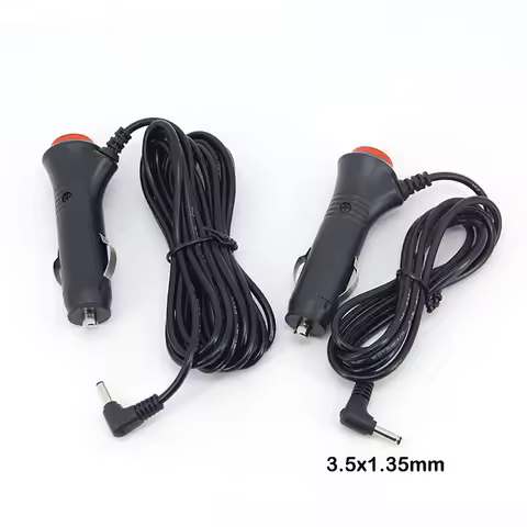 3/1.5M Car Cigarette Lighter Power connector cord Cable Adapter On/Off Switch to DC 12V 3.5x1.35mm 3