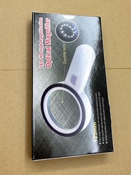 ✴️ 全新 高清 HD 光學 放大鏡 Optical Magnifier 升級 12 LED 燈 + 1 UV 燈 多倍數 放大 多用途 功能 觀賞觀察 植物昆蟲 珠寶鑒定 紙幣驗證 電子維修 長者閱
