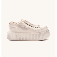 CQ4J Women's Spring Summer Retro Casual Shoes - Canvas with Cross Flower Pattern
