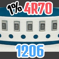 10pcs Chip resistor smd 4R70 1% size 1206 3216 4.7ohm 4.7ohm 4.7 ohm