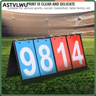 ASTVLWU Easy Flip Score Keeper, 4-Digit Portable Design Portable Flip Scoreboard, Game Counter 2-Dig