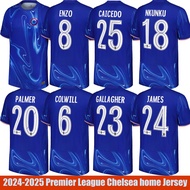 XY 2024-2025 Premier League Chelsea Palmer Enzo Caicedo Nkunku Colwill Gallagher James home Jersey F